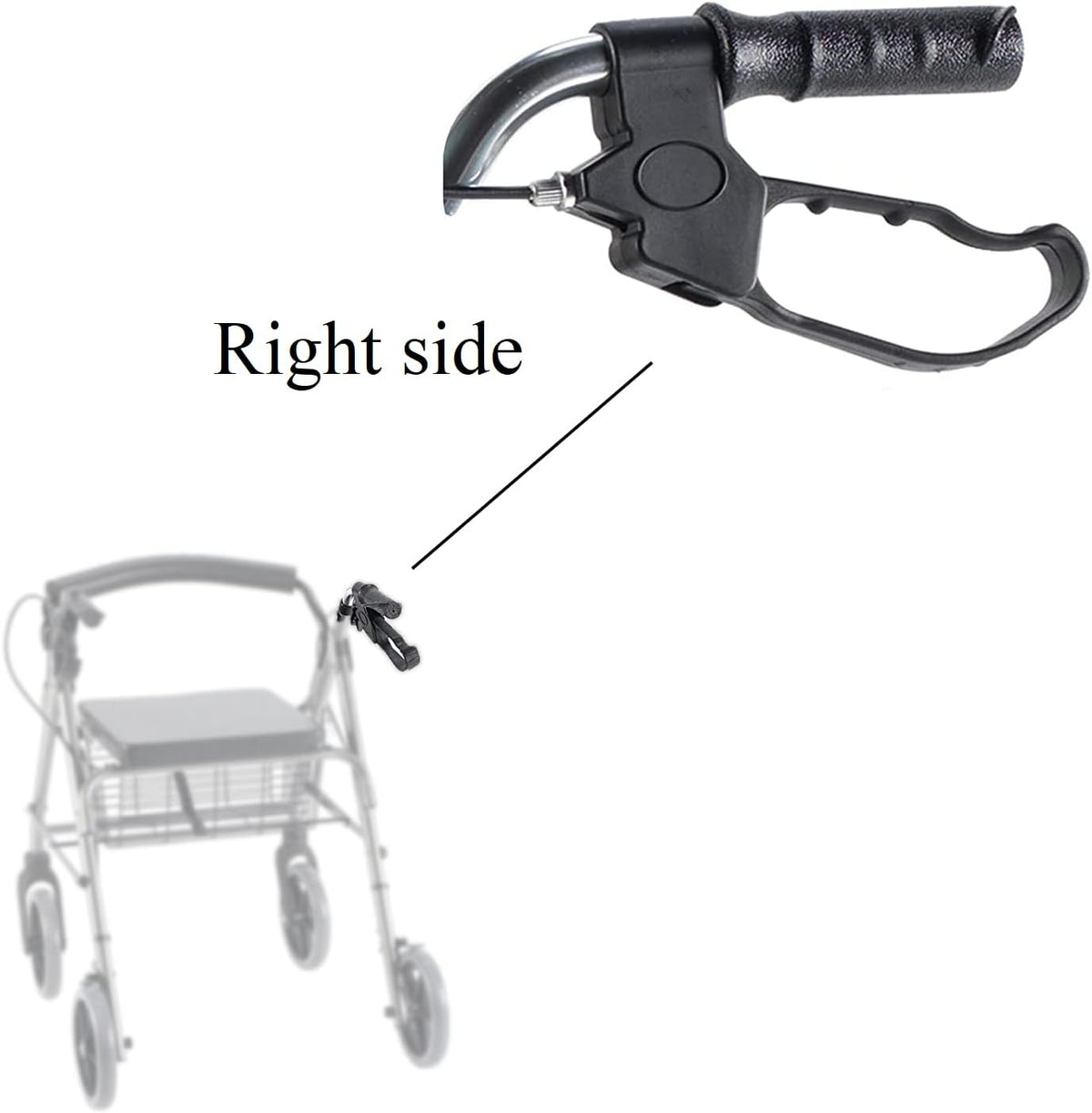 Rollator Replacement Hand Brake with Cable (HL420, Right)