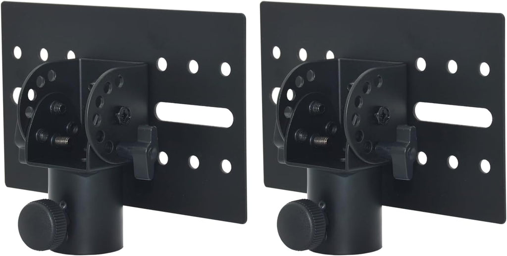 Speaker Stand Adapter, Adjustable Angle，Holds up to 110lbs,2 Packs | Adjustable All Metal 35mm Speaker Adapter Top