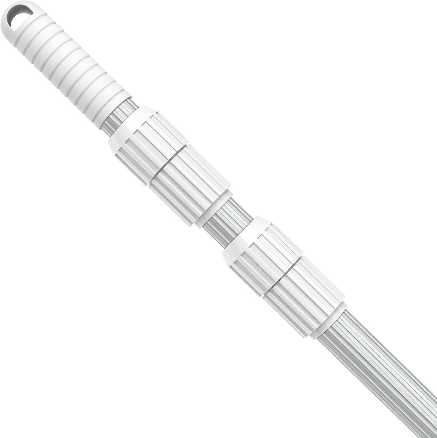 Professional 15 Foot Swimming Pool Pole Telescopic Aluminum Fits Pool Net Skimmer Rake Vacuum Head Brush Cleaning
