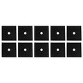 PTFE Gas Stove Pad Practical Tool for Kitchen 10pcs Black Stove Cover