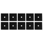 PTFE Gas Stove Pad Practical Tool for Kitchen 10pcs Black Stove Cover