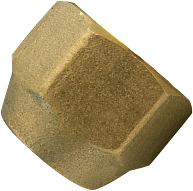 Joywayus 5 Pack Brass 3/8" Flare Nut SAE 45 Degree Flare Tube Fitting