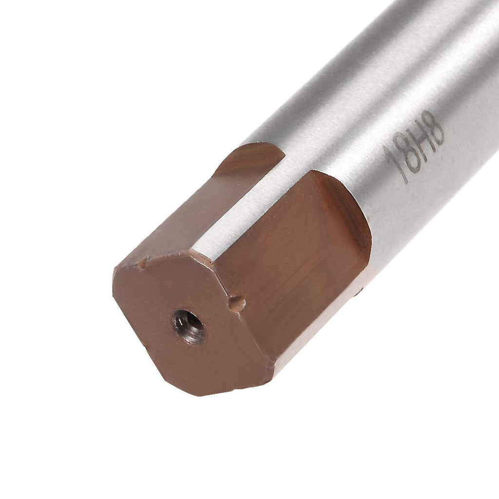uxcell Hand Reamer 18mm Alloy Tool Steel H8 8 Straight Flutes Hand