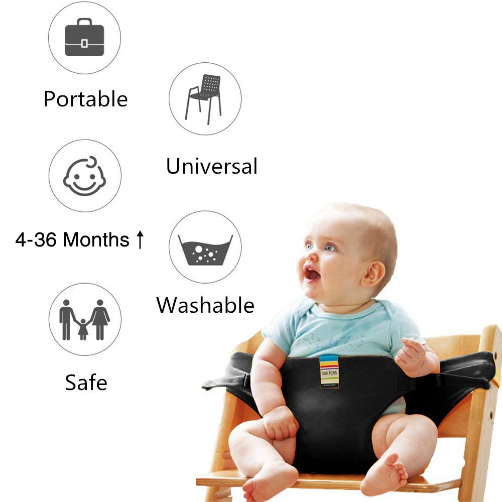 Harness Seat for High Chair Baby Feeding Safety Seat with Strap, Toddler Booster Harness Belt Portable Dining Seat