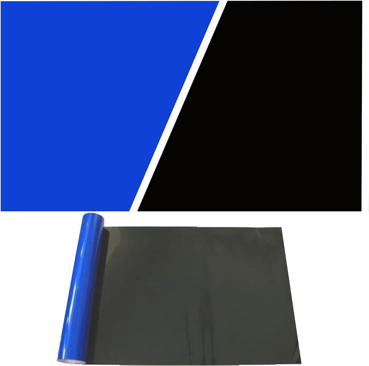 Aquarium Background Blue Black Fish Tank Background Wallpaper Double-Sided Aquarium Backing, Aquarium Decorations for