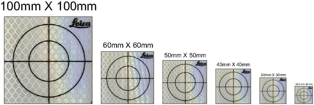 Reflective Tape Survey Targets (20pcs 60X60mm, White)