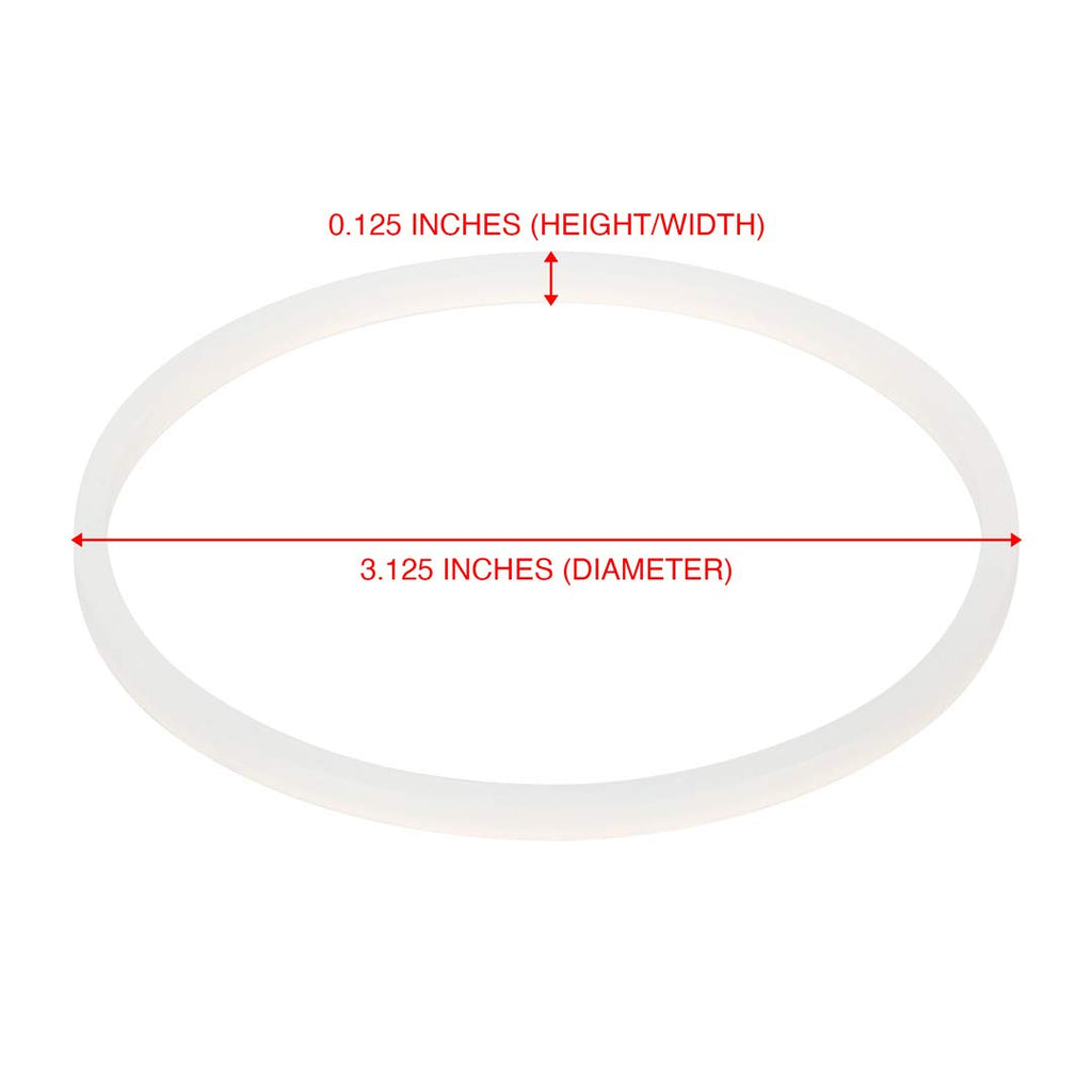 4 Pack Gaskets Replacement Part Compatible with Magic Bullet MB-1001 Blenders White