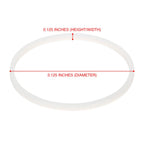 4 Pack Gaskets Replacement Part Compatible with Magic Bullet MB-1001 Blenders White