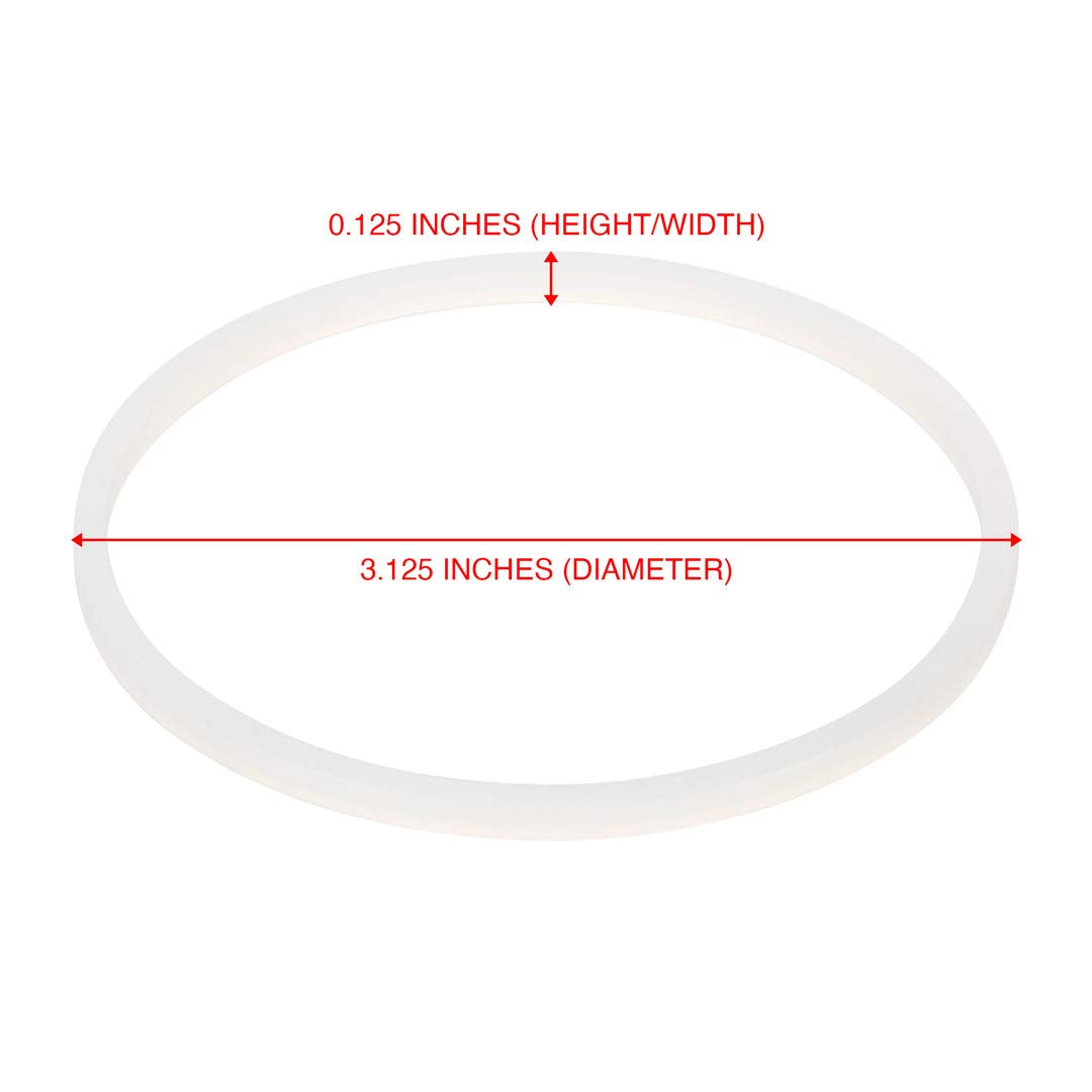 4 Pack Gaskets Replacement Part Compatible with Magic Bullet MB-1001 Blenders White