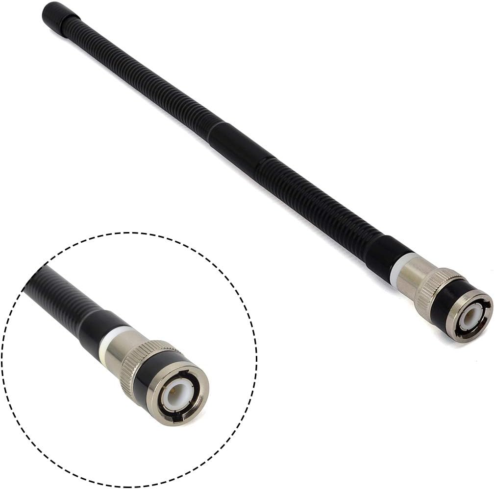 27MHz BNC Rubber Handheld CB Radio Antenna for BNC Cobra Midland Uniden | 26-29MHz,2-pack,9.45-inch rubber duck
