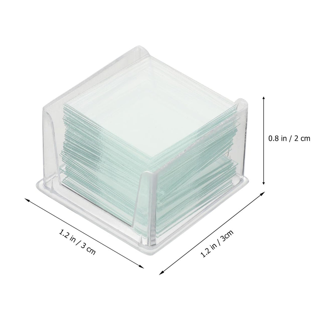 Microscope Cover Slips 1000 Pcs/10 Boxes Blank Optical Cover Glass for Specimen Flattening Lens Protection Lab Use