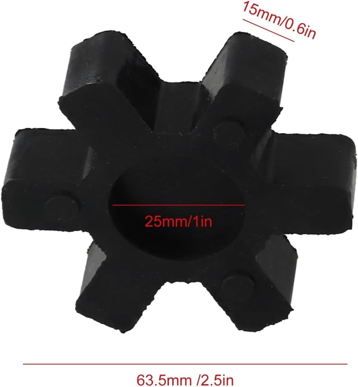 L099 L100 Rubber Spider Insert 2.5 Inch 4-Pack