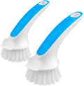 Pot and Pan Cleaning Brush, Dish Brush for Kitchen, Blue, Pack of 2
