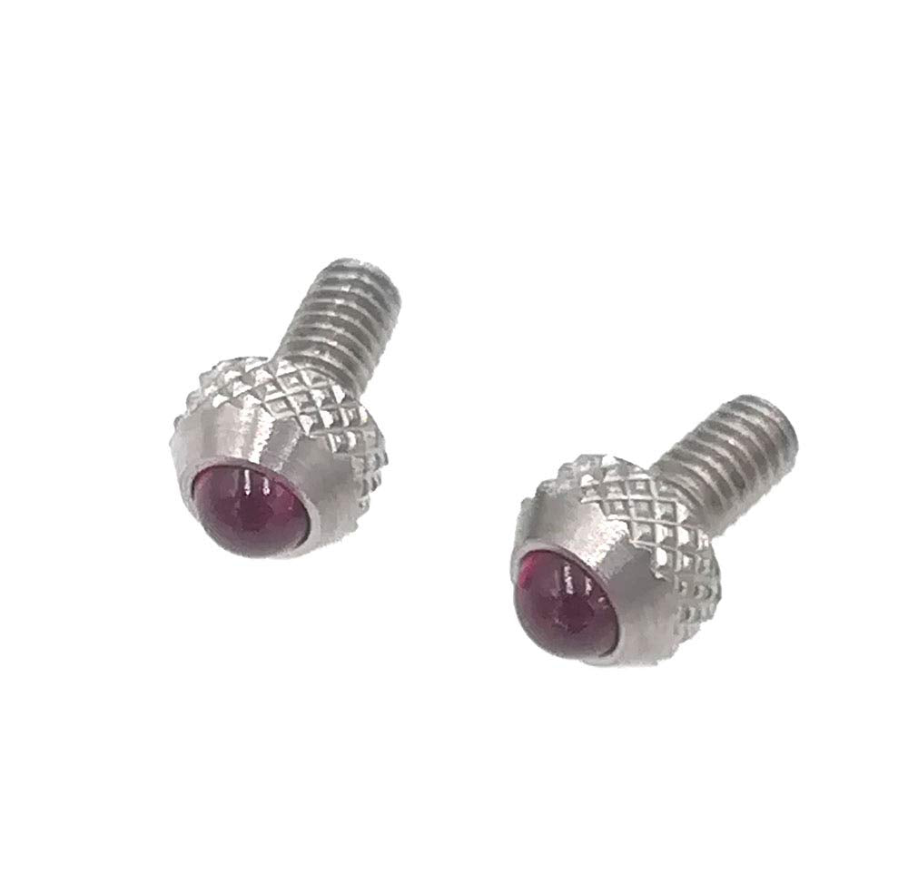 Contact Points for Dial Indicators Linear Gage Indicator Ball Tips 2 Pieces M2.5 Thread Shank 5mm Diameter 3.8mm Length (Ruby Ball Tip)