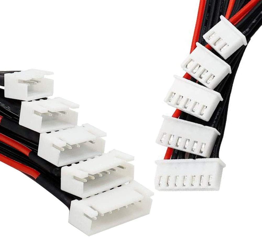 2S/3S/4S/5S/6S Battery Balance Charger Silicone Wire Extension Lead JST-XH Connector Adapter Plug Battery Wire