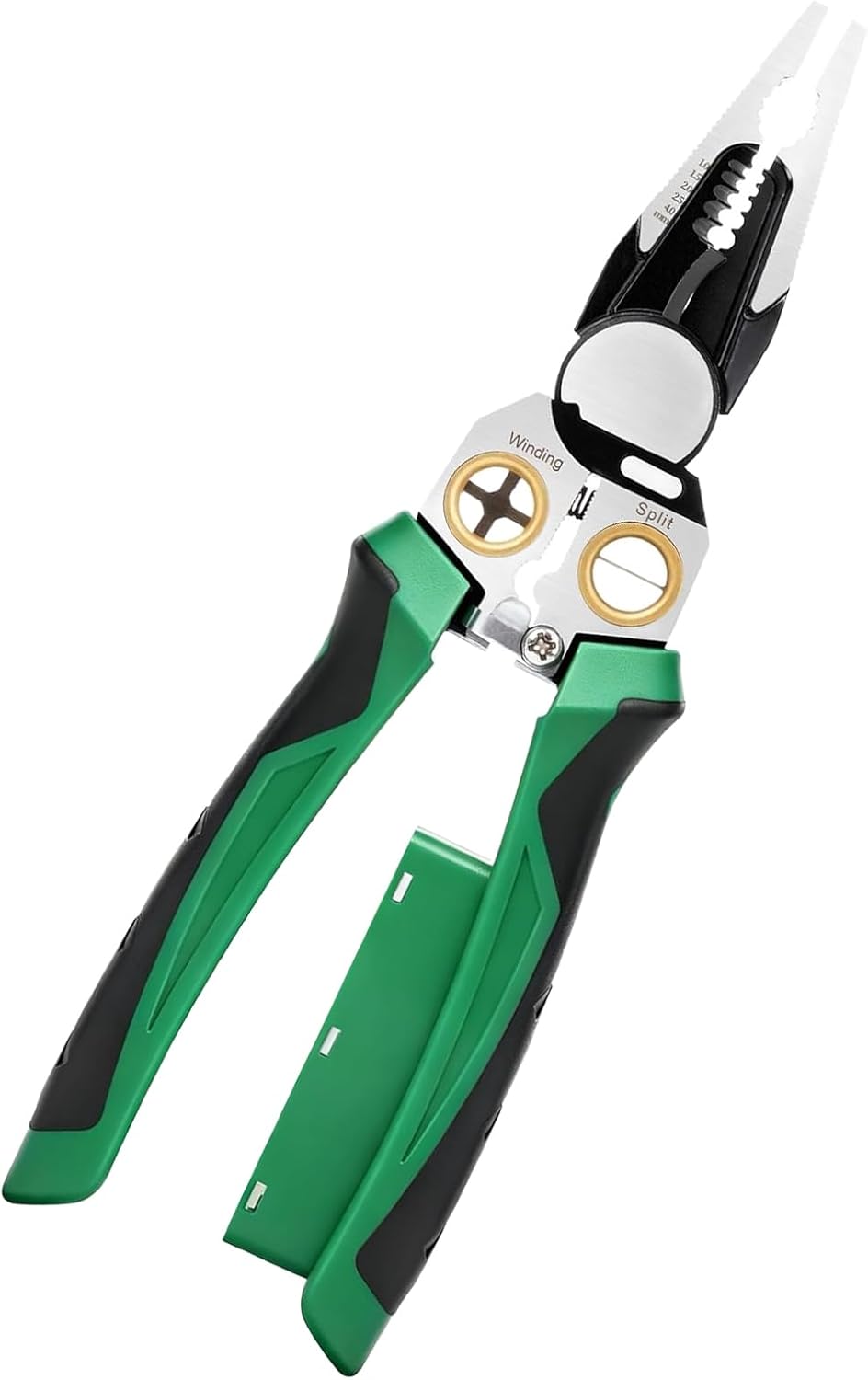 2025 Upgraded 8-in-1 Wire Stripper with Voltage Tester – Multifunctional Heavy-Duty Electrical Pliers, Professional