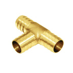 Joywayus 2Pcs 1" Brass Tee Hose Barb Fitting,3 Way Union Splitter