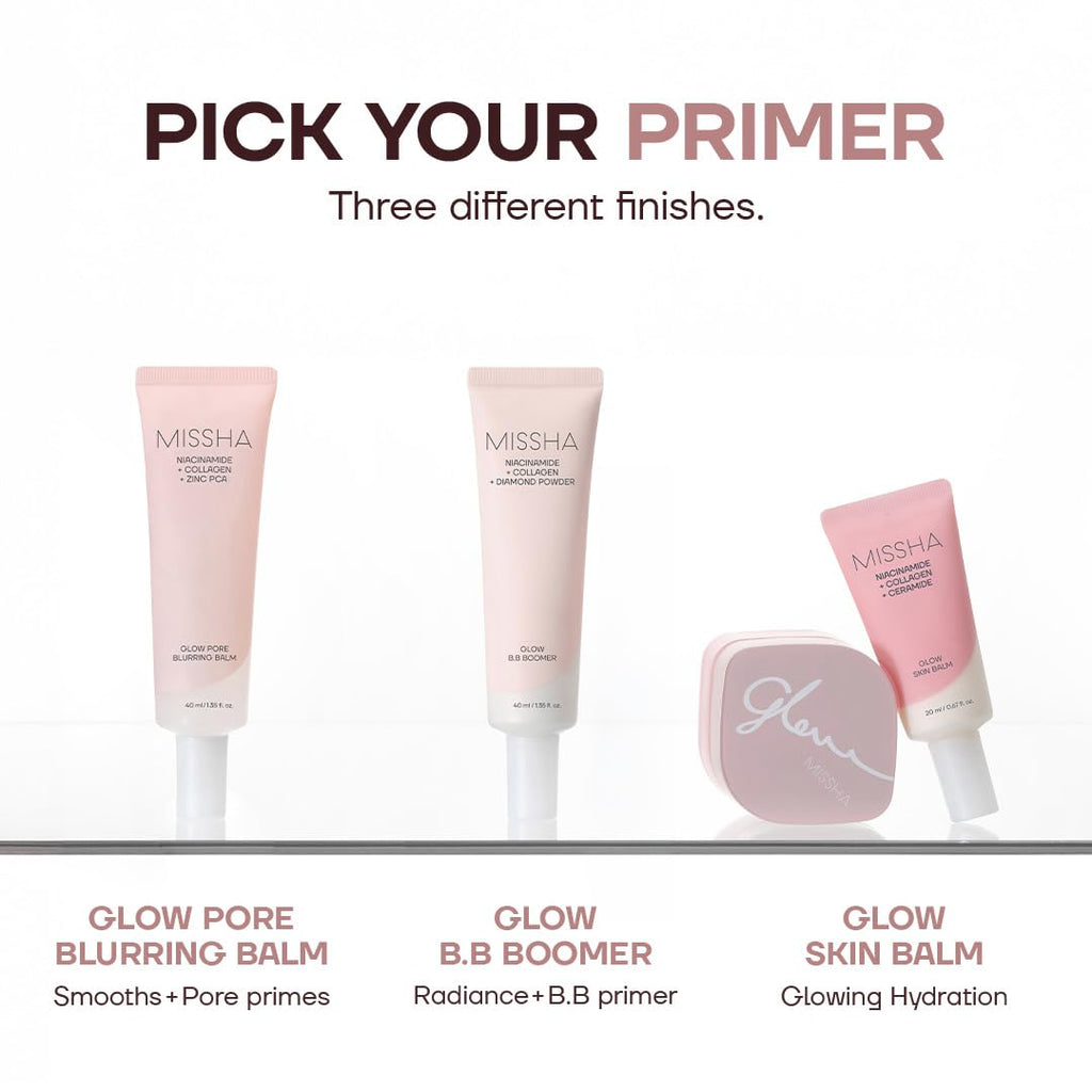 Glow Pore Blurring Balm Primer for Face, Hydrating Base 1.35 oz