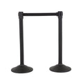 Sentry Stanchion – 6.5' Retractable Black Belt (2-Pack)