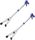 [New Version] 2 Pack Foldable Reacher Grabber Tool, Long 32" Foldable Extender Gripper Tool, Suction Cups for Precise