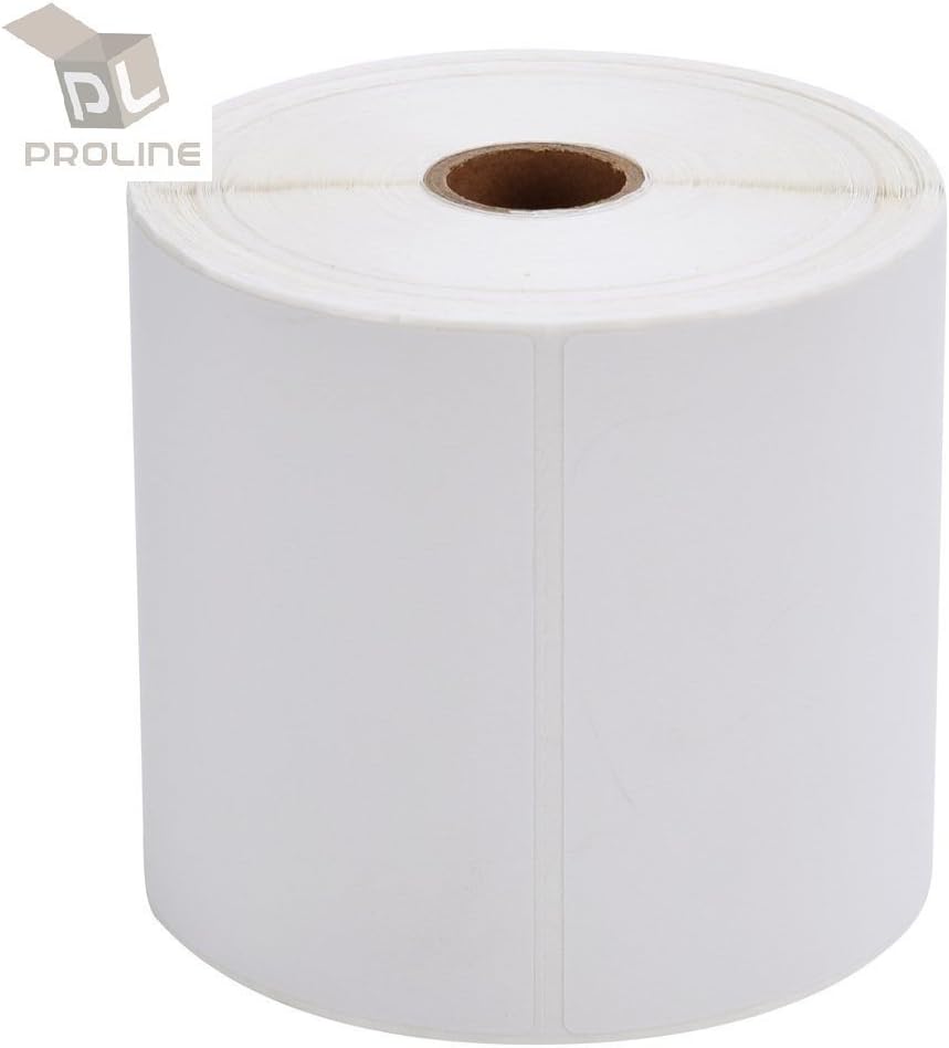 4 Rolls, 500 Labels Per Roll, 4'' x 6'' Direct Thermal Labels, 2000 Labels Total, 1" Core (4 Rolls)