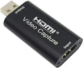 4K Video Capture Card, HDMI to USB Capture Card 1080P for Streaming, Recording, Gaming, Compatible with Nintendo