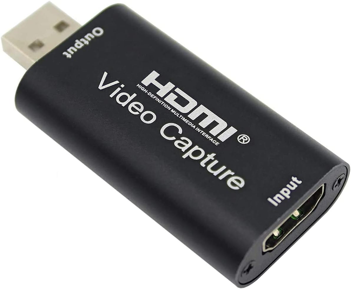 4K Video Capture Card, HDMI to USB Capture Card 1080P for Streaming, Recording, Gaming, Compatible with Nintendo