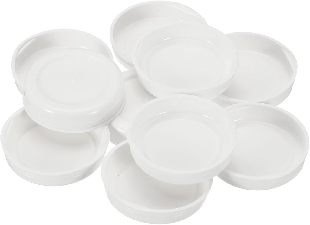 60 Pcs Mailing Tube Plastic End Caps 2" ID PE Round Cardboard Shipping Tube Lids White Protective Poster End Caps for