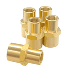 Hooshing 5PCS Reducing Pipe Fitting 1/4" x 1/8" NPT Female Reducer Coupler