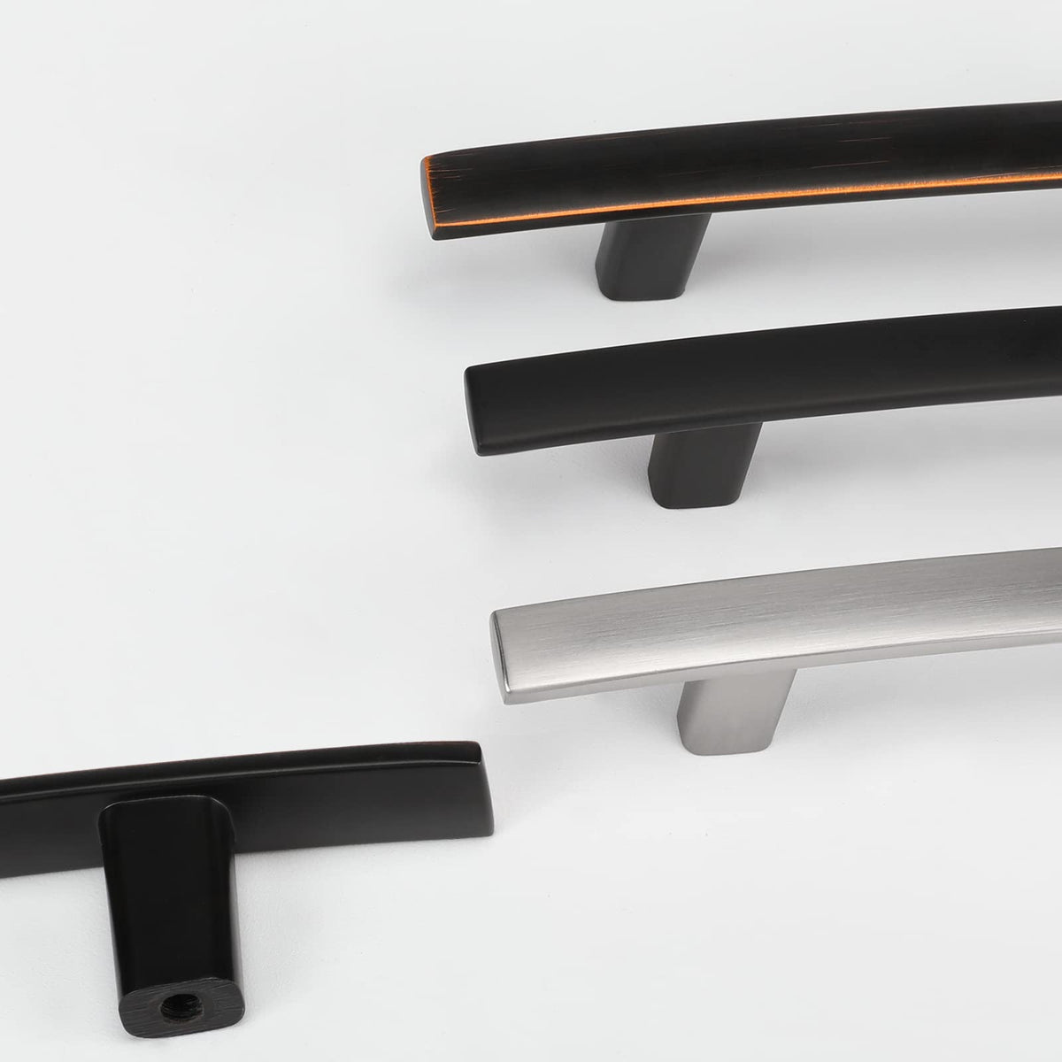 50 Pack Oil Rubbed Bronze Cabinet Pulls, Solid Zinc Alloy, 3 Inch CC