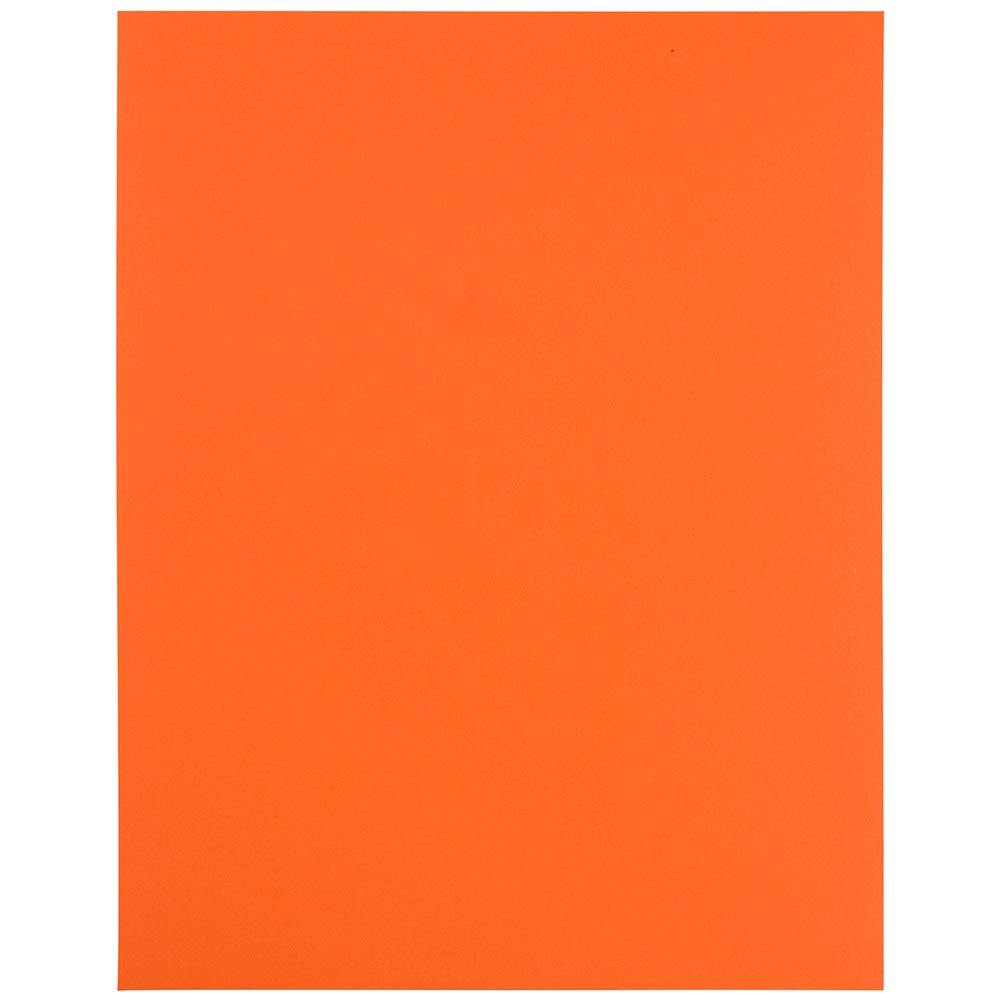 Full Sheet Shipping Labels - Printable Sticker Paper - 8 1/2 x 11 - Orange - 10 Full Pages/Pack