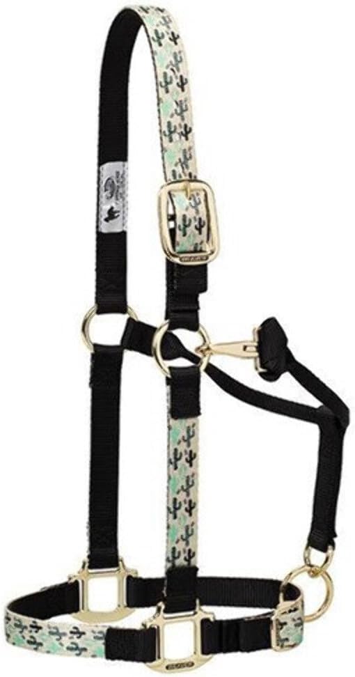 Weaver Leather Adjustable Patterned Nylon Horse Halter, Cactus, Average Horse