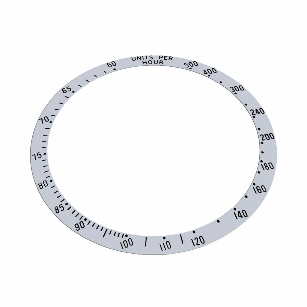 Replacement Bezel Insert Silver Compatible With Watch 39.50mm x 32.60mm