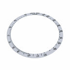 Replacement Bezel Insert Silver Compatible With Watch 39.50mm x 32.60mm