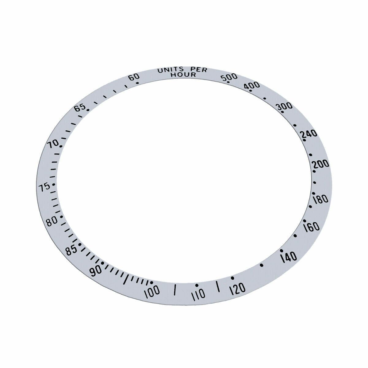 Replacement Bezel Insert Silver Compatible With Watch 39.50mm x 32.60mm