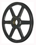 AK124H QT Bushed Sheave OD 12.25", 1 Groove V-Belt Pulley Gear AK124H Cast Iron for 3L 4L A - V Belt