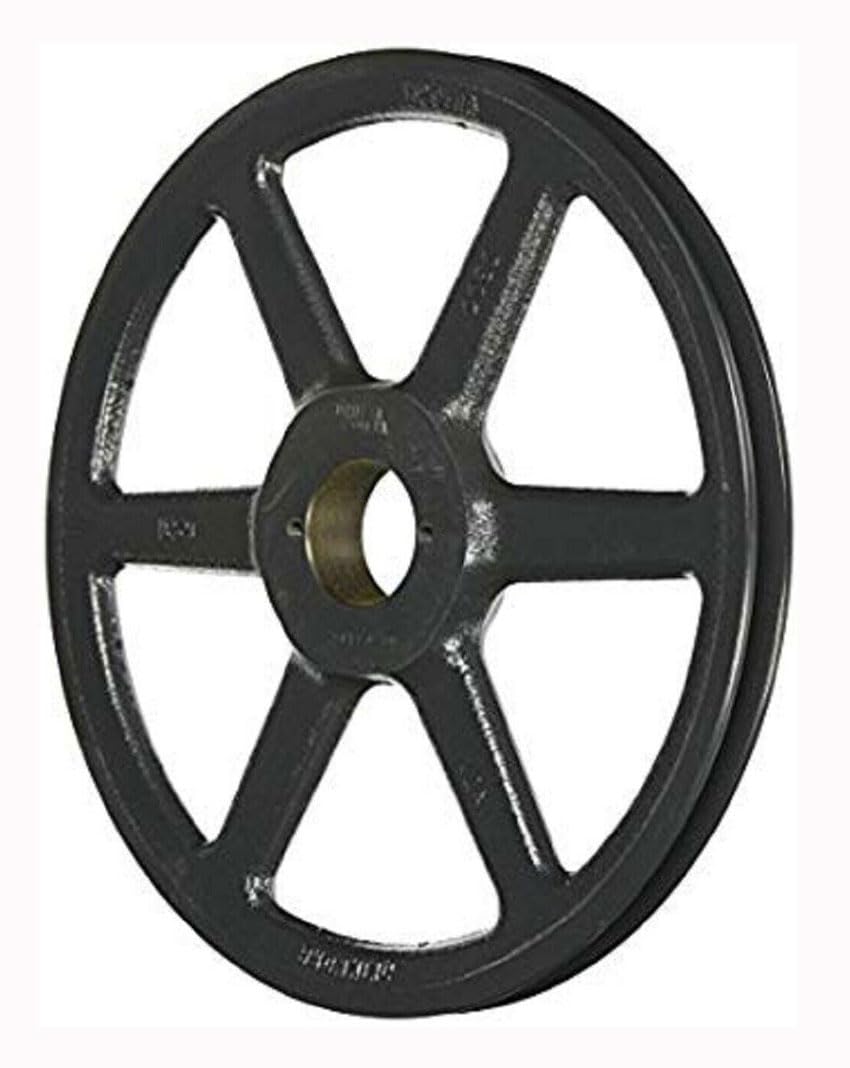 AK124H QT Bushed Sheave OD 12.25", 1 Groove V-Belt Pulley Gear AK124H Cast Iron for 3L 4L A - V Belt