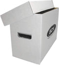 Short Comic Storage Box - 1 Pack | Holds 150-175 Current/Silver Age Comics | Stackable, Durable 200 lb. Strength