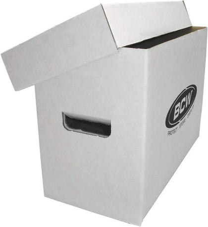 Short Comic Storage Box - 1 Pack | Holds 150-175 Current/Silver Age Comics | Stackable, Durable 200 lb. Strength