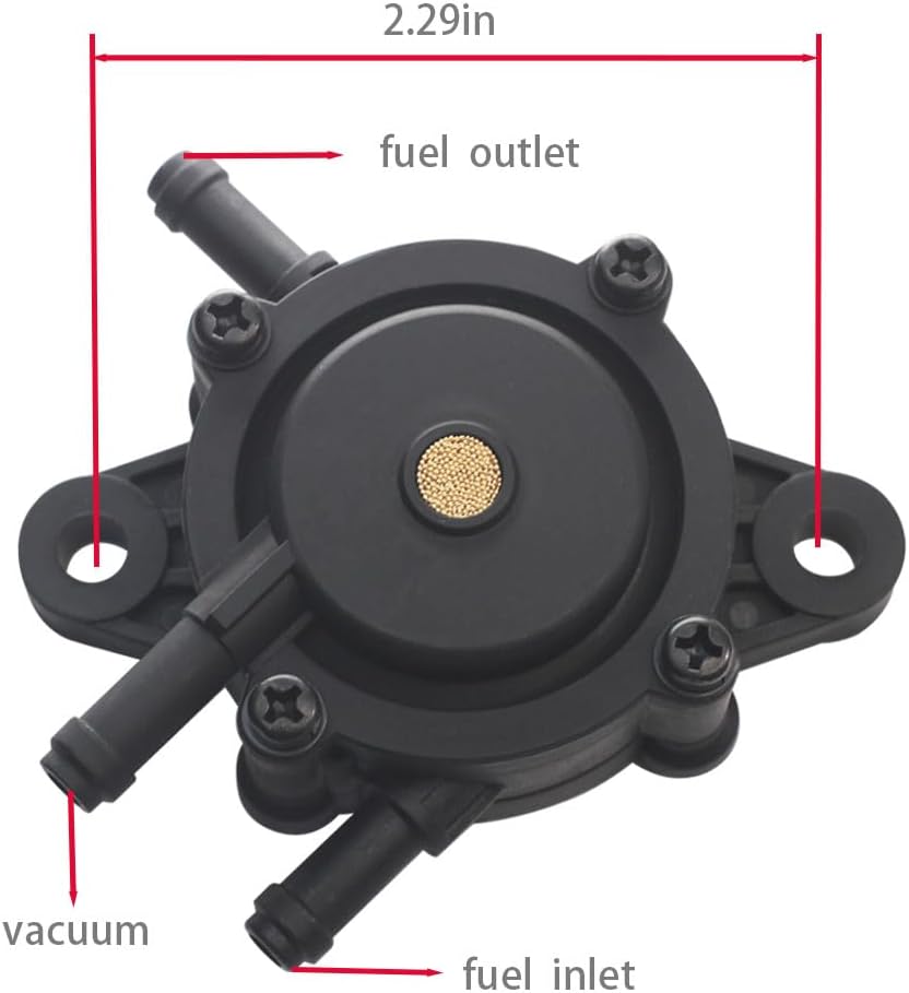808656 Fuel Pump, Briggs & Stratton Vacuum Fuel Pump for Kohler Small Engine Lawn Mower