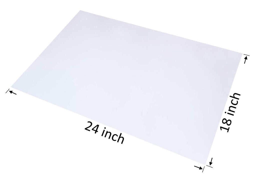 100 CT 18x24 1.1 Mil Large Clear Poly Bags for Packaging, Flat Open
