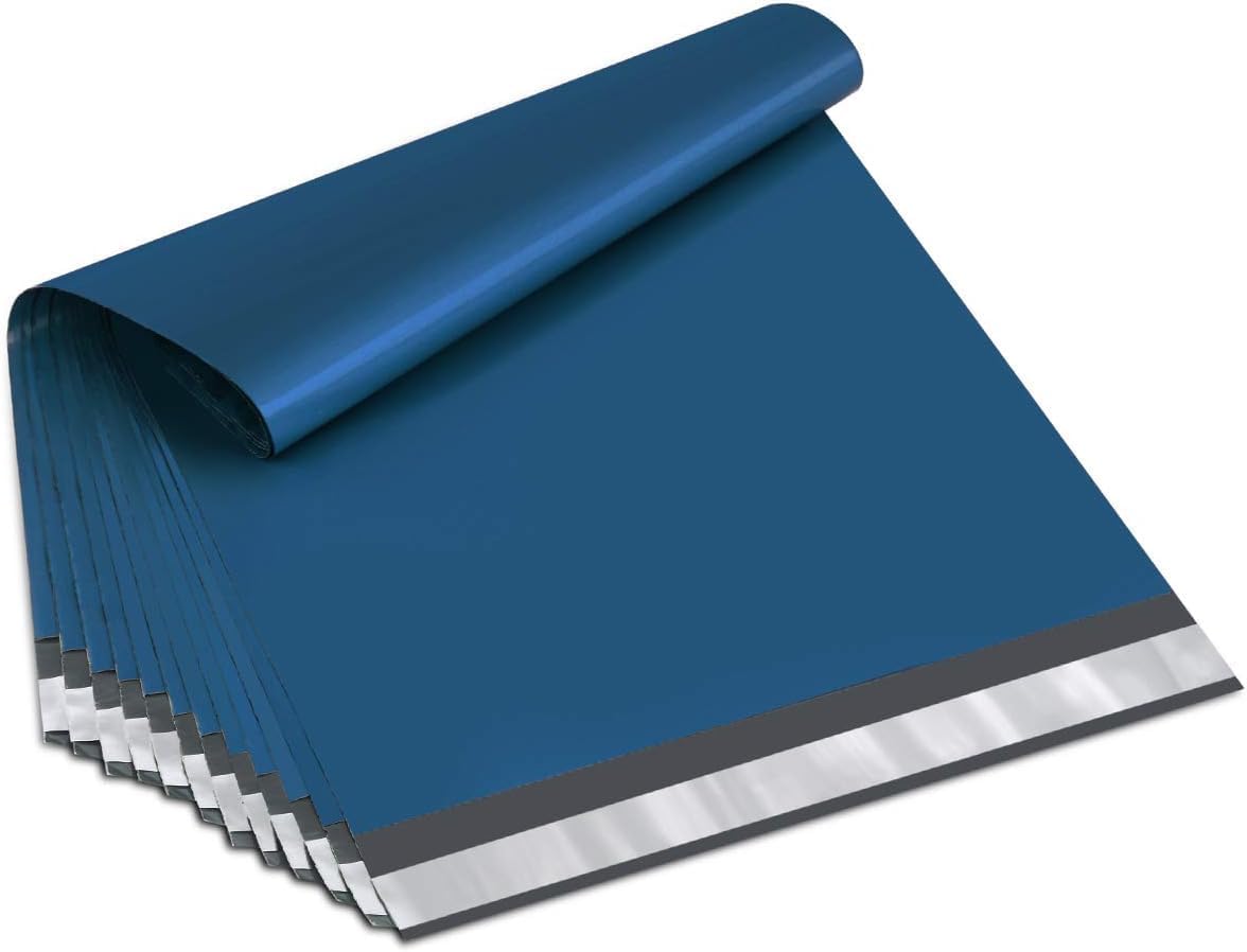 Large Poly Mailers 14.5x19 Inch Navy Blue 50 Pack Shipping Bags