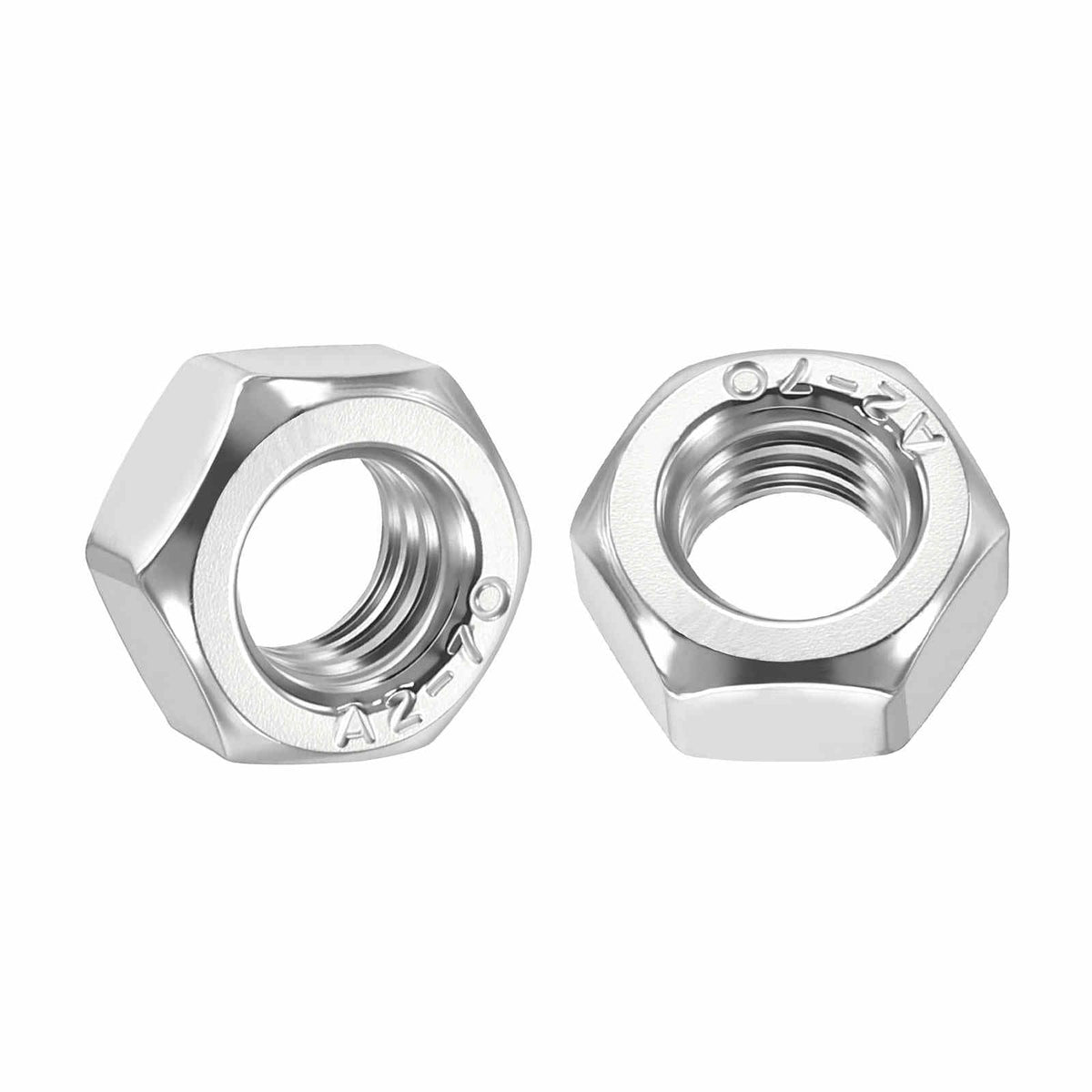 Kozelo 170pcs[M8-1.25] Hex Metric Nuts 304 Stainless Steel Silver