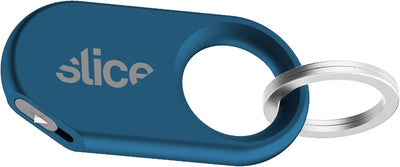 Slicer Pro Box Cutter | Ceramic Keychain Knife and Heavy Duty Micro Cutter | Lasts 11x Longer than Metal | Titanium Blue