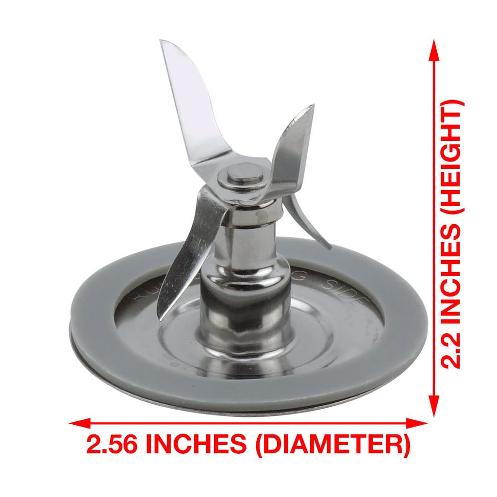 Ice Crusher Blender Blade 4961, Jar Bottom Cap 4902, Coupling and 2 Gaskets Replacement Part Compatible with Oster & Osterizer