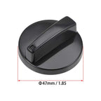 uxcell Timer Knobs Range Replacement Knobs 6mm Shaft Dia Time Control Knob 47mm Max Dia for Electronic Microwave Oven Cooker, Round Shaft