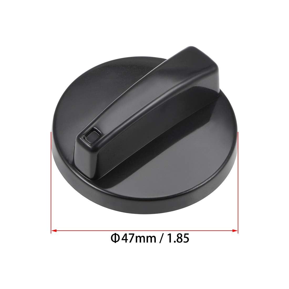 uxcell Timer Knobs Range Replacement Knobs 6mm Shaft Dia Time Control Knob 47mm Max Dia for Electronic Microwave Oven Cooker, Round Shaft