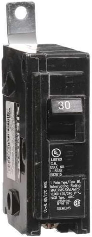 SIEMENS B130 30-Amp Single Pole 120-Volt 10KAIC Bolt in Breaker