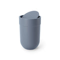 Touch Bathroom Trash Can with Lid, 1.6 Gallon, Slate Blue