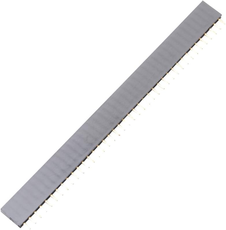 60Pcs 40 Pin 2.54mm Single Row Straight Female PCB Header Connector Strip for Arduino Shield